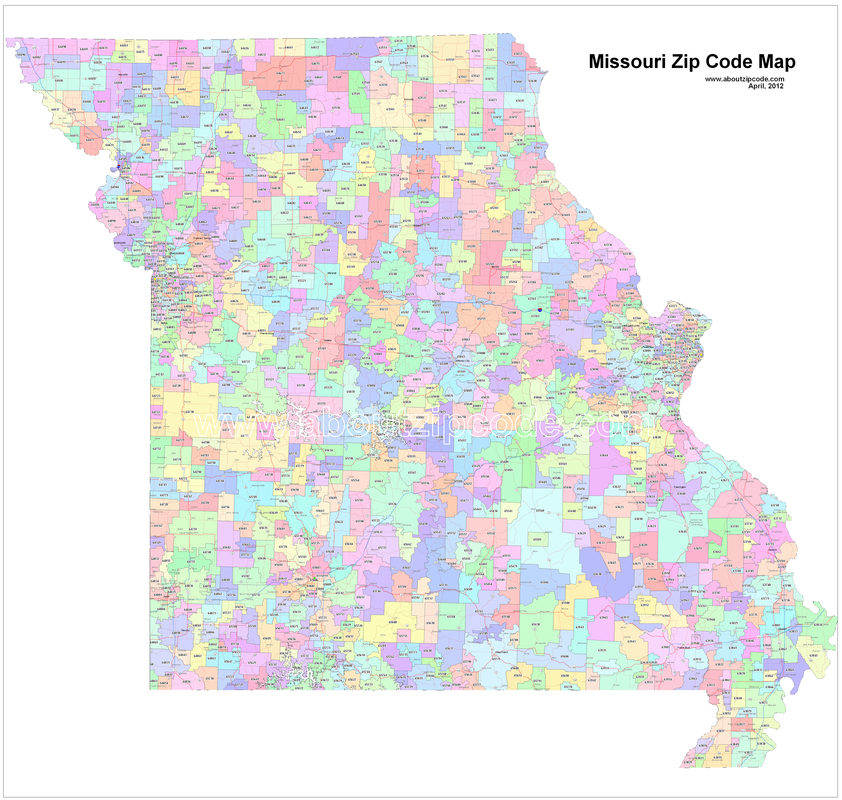 Missouri ZIP Code Map